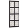 vidaXL Hand-Carved Wall Panel MDF 15.7"x31.5"x0.6" Black and White