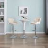 vidaXL Bar Stools 2 pcs Cream Faux Leather