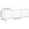 vidaXL Planter Anthracite 480 x 50 x 45 cm Galvanised Steel
