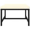 vidaXL Garden Lounge Set Black, Cream White