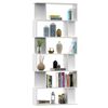 vidaXL Book Cabinet White Engineered Wood Large Book Cabinet
