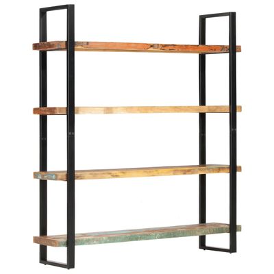 vidaXL 4-Tier Bookcase 63"x15.7"x70.9" Solid Reclaimed Wood