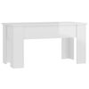 vidaXL Coffee Table High gloss white Engineered wood Medium Convertible