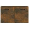 vidaXL Floating Cabinet Smoked Oak Engineered Wood Medium