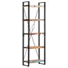 vidaXL Bookcase Multicolor Solid Reclaimed Wood 23.6 x 11.8 x 70.9 in
