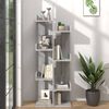 vidaXL Book Cabinet Grey Sonoma Engineered wood Compact Book Cabinet
