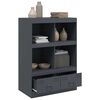 vidaXL Highboard Anthracite Cold-rolled steel 26.4x15.4x37.4 in