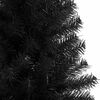 vidaXL Artificial Christmas Tree Black PVC, Steel Large Durable