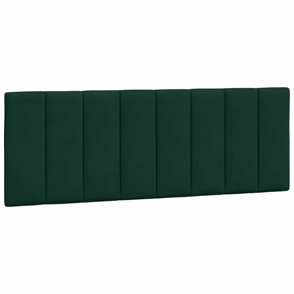 vidaXL Headboard Cushion Dark Green Velvet (100% Polyester) 47.2 in
