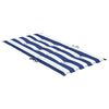 vidaXL Lowback Chair Cushion Set of 4 Blue & White Stripe 100% polyester