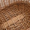 vidaXL Firewood Basket with Carrying Handles 22.8"x16.5"x11.4" Natural Willow