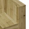 vidaXL Garden Sofa Natural Wood Treated Pine Wood Single Durable