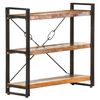 vidaXL Bookcase Mixed Color Solid Reclaimed Wood Medium Industrial