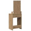 vidaXL Dressing Table Brown 19.69 x 16.14 x 55.12 in Engineered Wood