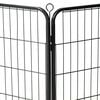 vidaXL Dog Playpen Black Powder-coated steel 31.5x31.5 in per panel