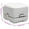 vidaXL Portable Camping Toilet and Water Tank Set