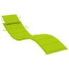 vidaXL Sun Lounger Natural wood Solid acacia wood, Fabric (100% polyester)