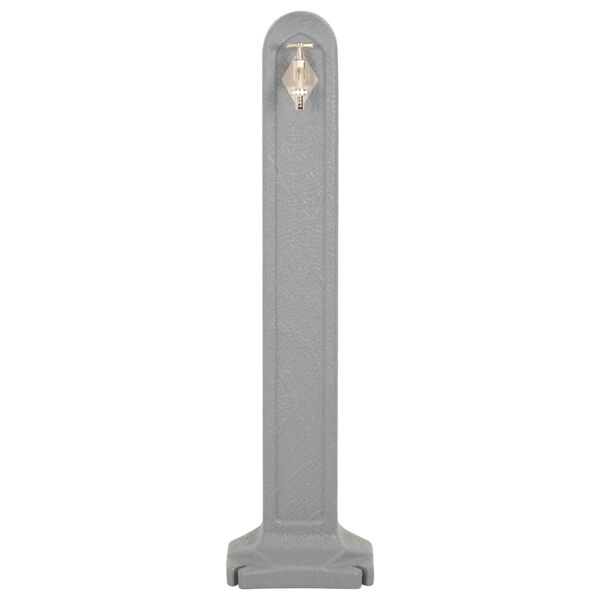 vidaXL Garden Tanker Light Grey HDPE (high-quality plastic) Compact