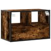 vidaXL TV Cabinet Smoked Oak Engineered wood and metal Medium TV Cabinet