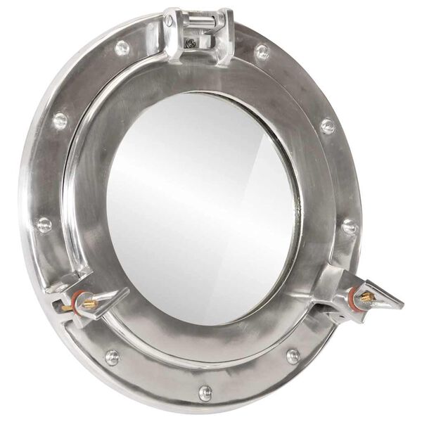 vidaXL&nbsp;Porthole Mirror&nbsp;Wall Hanging&nbsp;&Oslash;11.8"&nbsp;Aluminum and Glass