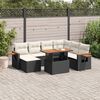 vidaXL Garden Sofa Set Black
