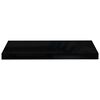 vidaXL Wall Shelf Set of 2 High gloss black Honeycomb MDF, metal Medium