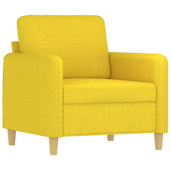 vidaXL Sofa Chair Light Yellow Fabric (100% polyester), metal, textilene