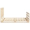 vidaXL Bed Frame Natural wood Solid pine wood 55.1x78.7 in Bed Frame