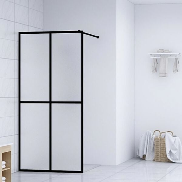 vidaXL Walk-in Shower Screen Frosted Tempered Glass 31.5"x76.8"