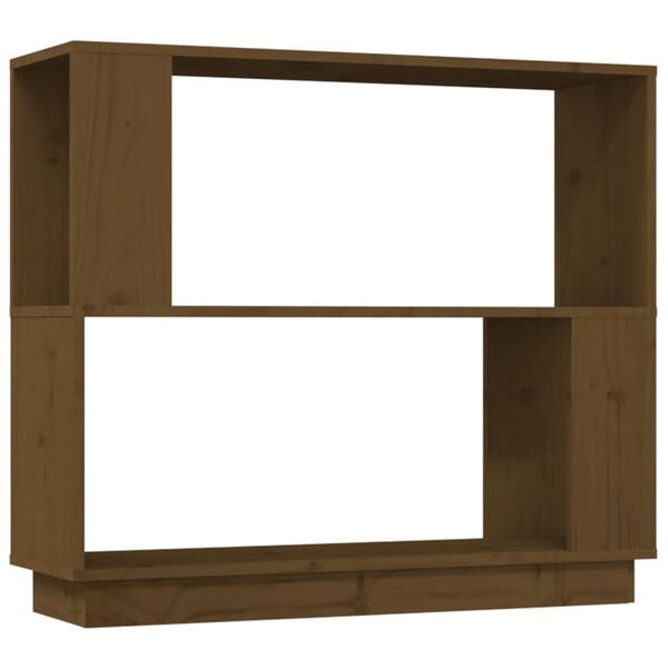 vidaXL Book Cabinet Honey brown Solid pine wood Medium Book Cabinet
