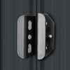 vidaXL Garden Shed Anthracite Galvanized Steel Large Sliding Components