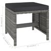 vidaXL Outdoor Dining Set Grey