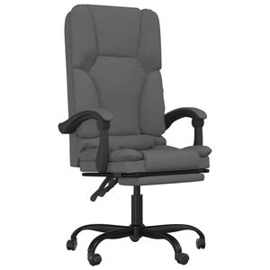 vidaXL Massage Office Chair Dark Gray
