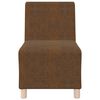 vidaXL Modular Sofa Unit Armless Brown 21.65 x 29.13 x 32.28 in