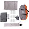 vidaXL Car Tent 2-Person Grey and Orange Waterproof