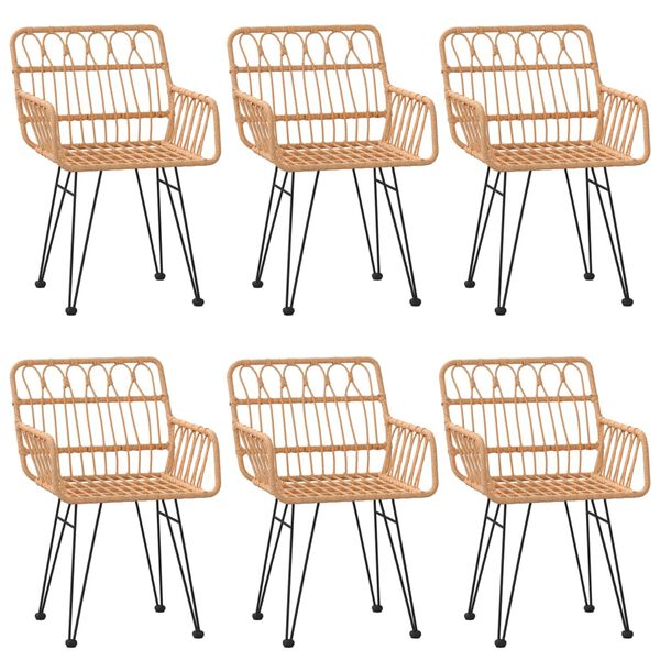 vidaXL Garden Dining Set Black