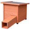 @Pet Hedgehog House Brown Solid pine wood XL Durable Hedgehog House