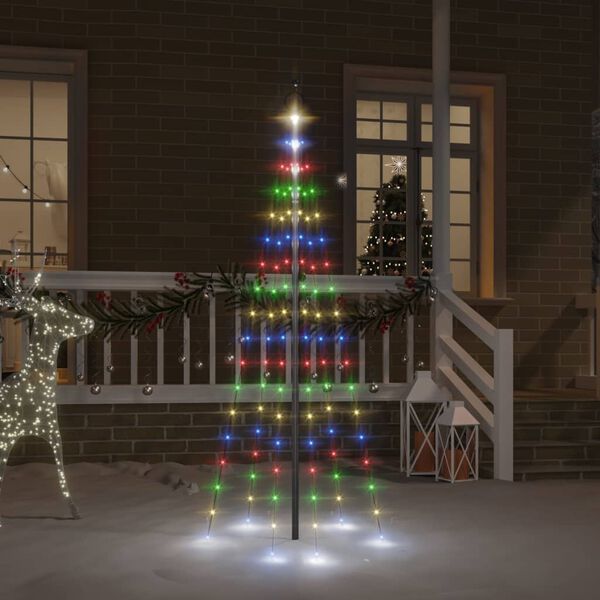 vidaXL Christmas Tree Colorful Copper Medium Height-Adjustable