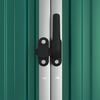 vidaXL Tool Shed Green Galvanized steel, metal, plastic Large