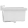 vidaXL Sink Washbasin for Wall Mounting White 15.7x15.7x9.4" Resin