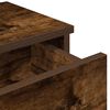 vidaXL Wall Shelf Smoked oak Engineered wood Medium Wall Shelf