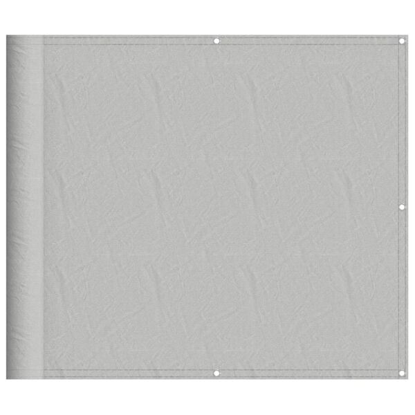 vidaXL Balcony Screen Light Grey 35.4x118.1" 100% Polyester Oxford