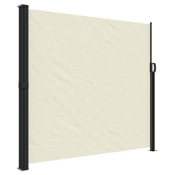 vidaXL Retractable Side Awning Cream
