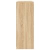 vidaXL Sideboard Set of 3 Sonoma Oak Engineered wood, glass Large