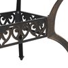 vidaXL Garden Dining Set Bronze Cast aluminum Standard Sits Plenty