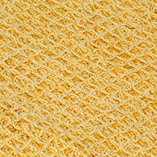 vidaXL Throw Mustard Yellow 100% Cotton 49.2 in x 59.1 in Throw Blanket