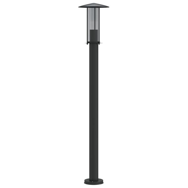 vidaXL Outdoor Floor Lamp Black Stainless Steel 39.4 in