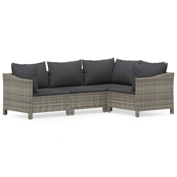 vidaXL Garden Lounge Set Grey