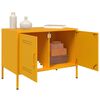 vidaXL TV Cabinet Mustard Yellow Steel Small TV Cabinet Rectangular