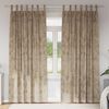 vidaXL Velvet Curtains 2 pcs Champagne 96.46 x 55.12 in Velvet